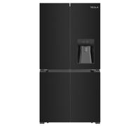 Tesla T560FDB Four Door Fridge Freezer With Water Dispenser Non Plumbed - BLACK