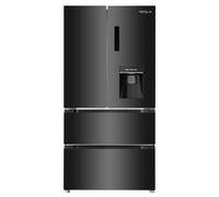 Tesla T571FRDB - Black American Fridge Freezer - 539L - E Energy Rating