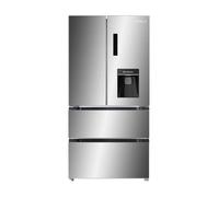 Tesla T571FRDX French Style Fridge Freezer With Water Dispenser Non Plumbed - STAINLESS STEEL