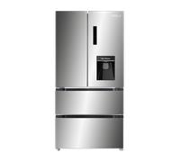 Tesla T571FRDX French Style Fridge Freezer With Water Dispenser Non Plumbed - STAINLESS STEEL