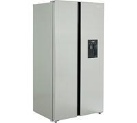 TESLA Side by Side Fridge Freezer (Non plumbed) - 372L Fridge / 210 Freezer capacity, Freestanding, E Energy, Total No Frost, Multi Airflow Cooling, Water Dispenser, T582SBSX (Stainless Steel)