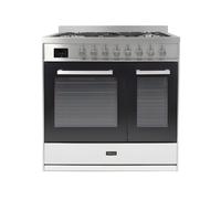 Tesla T90DDFRCSS - 90cm Double Cavity Dual Fuel Range Cooker