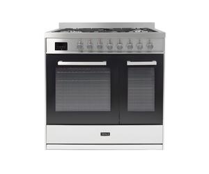 Tesla T90DDFRCSS - 90cm Double Cavity Dual Fuel Range Cooker
