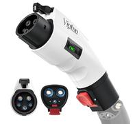 Tesla to J1772 Adapter, Compact with Light Indicator, Compatible with Tesla Wall/Mobile/Destination Chargers, Converts Tesla to J1772 for Non-Tesla EVs (for J1772 EVs Only)