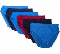 Tesmark 6/12 Pairs Boys Cotton Coloured Hipster Brief Elasticated Waist Band Boy Briefs Plain Assorted Boys Underwear UK Size 2-13 Years (9-11 Years, Plain Assorted, 6)