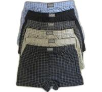 Tesmark 6/12 Pairs Mens Boxers Cotton Jersey Plain & Checked Printed Boxer Shorts for Men Underwear With Elastic Waist UK Size S to 6XL Mens TF88 (L, 12, Assorted Colours)