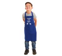 Tesmark Daddy's Little Helper Apron for Kids Ideal for Cooking Baking Painting Pottery Drawing Culinary Kitchen and Craft Activities Perfect for Junior Artists and Chefs (Blue)