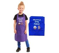 Tesmark Mummys Little Helper Apron for Kids Ideal for Cooking Baking Painting Pottery Drawing Culinary Kitchen and Craft Activities Perfect for Junior Artists and Chefs (Blue)