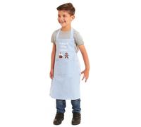 Tesmark Nana's Little Helper Apron for Kids Ideal for Cooking Baking Painting Pottery Drawing Culinary Kitchen and Craft Activities Perfect for Junior Artists and Chefs (Sky Blue)