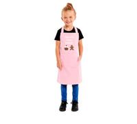 Tesmark Nana's Little Helper Apron for Kids Ideal for Cooking Baking Painting Pottery Drawing Culinary Kitchen and Craft Activities Perfect for Junior Artists and Chefs (Baby Pink)