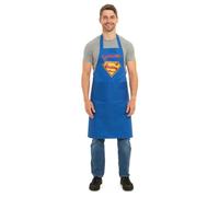 Tesmark Super Chef Barbecue & Butcher Aprons for Men and Women with Pockets, One Size Plain Colour Versatile Novelty Aprons Ideal for Home, Kitchen, BBQ and Professional Use (Blue)