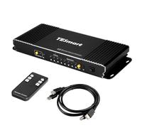 TESmart 4 Ports HDMI KVM Switch, for 4 Computers 1 Monitor, 4K@30Hz, EDID Emulators, Picture in Picture Mode, USB 2.0, IR Remote/Hotkey/Auto-Switching, with 2x1.5M KVM Cables, for Windows/Mac/Linux