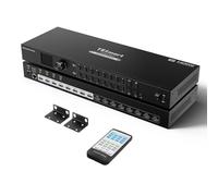 TESmart 8x8 Seamless HDMI Matrix Switch 1920x1080@60Hz | Remote Control, Supports Audio Splitting, Preview Mode, RS-232, LAN Control, Rename Port