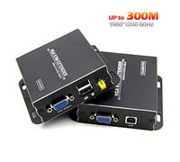 TESmart VGA USB KVM Extender Over Ethernet Over Cat5e/6 1080P@60Hz