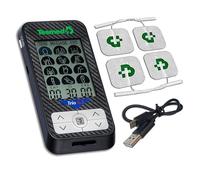 TESMED Trio 6.5 TENS Machine & EMS Muscle Stimulator, USB Rechargeable | 36 programs, 40 intensity levels and 4 electrodes for fitness, massage, pain relief and therapy.