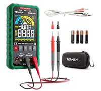 TESMEN TSM-599 Smart Digital Multimeter, TRMS 6000 Counts, Voltage Tester, Volt Meter with NCV, DC/AC Voltage&Current, Resistance, Continuity, Diode, Capacitance, Hz%, Temperature, Live Wire - Green