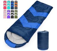 Tesmien Sleeping Bag for Adults & Kids 3-4 Season Warm Weather and Winter Lightweight, Waterproof for Teens, Men's Indoor & Outdoor Camping/Traveling/Hiking, Navy Blue