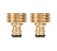 Tesmotor 1 Inch Male Thread Brass Quick Coupling Tap Adapter with 1 Inch Male Thread and Plug-in Coupling for Garden Hose
