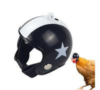 Tesno Chicken Adjustable Hat with Secure Strap, Pet Poultry Costume Accessory | Funny Bird Helmet for Farming Chickens Parrots, Mini Cappu