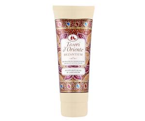 Tesori d'Oriente Creme Shower 'Byzantium' Aromatic Shower Gel with Black Rose and Labdanum Shower Cream for Body Care Ritual for Body and Senses 250 ml