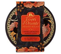 Tesori d'Oriente - Japanese Rituals Scented Candle with Soft Notes of Bergamot and Patchouli, with High Quality Waxes and Essential Oils, 2 Wicks, 200 g