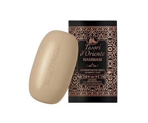 Tesori d'Oriente Solid Soap 'Hammam', 125 g, Aromatic Hand Soap with Argan Oil and Orange Blossom, Body Soap for Gentle Cleansing of the Skin, Ritual for Body & Senses