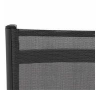 Tesoro Stacking Chair Aluminum Anthracite Garden Chair With Textile Cover