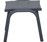 Tesoro Stool Garden Stool Padded Aluminum Anthracite 51×51×43 Cm