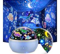 Tesoyzii Dinosaur Toy for 2-8 Years Boys, Children's Night Light Dino, Starry Sky Projector