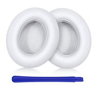 TesRank Replacement Ear Pads Ear Cushion Kit for Beats Studio Wired B0500 / Wireless B0501 / Studio 2 / Studio 3 Headphones, White