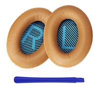TesRank Replacement Ear Pads Ear Cushion Kit for Bose QuietComfort QC 2 15 25 35 AE2 AE2i AE2w SoundTrue SoundLink Headphones, Khaki