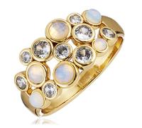Tess Daly My Jewellery List Falling Circles Bubble Ring MOONSTONE SILVER SMALL JEWELLERY