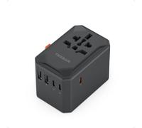 TESSAN Universal Travel Adapter with USB C GaN 65W PD Fast Charger, Travel Plug Adapter Worldwide with 5 USB Ports, International Plug Adaptor for UK to Europe USA Australia Ireland (Type C G A I)