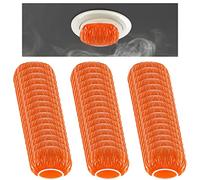 Tessco 36 Pieces Smoke Detector Fire Alarm Dust Paint Cover Thicken Elastic Stretch Plastic Smoke Detector Fire Alarm Cover During Cooking or Baking, Orange