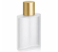 Tessco for you Perfume Bottles Empty Frosted Glass Spray Bottles 100ml Refillable Atomizer Perfume Dispenser Fine Mist Atomizer Cosmetic Make up Container (3.4 Ounces,Gold)