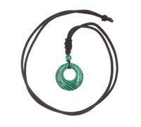 Tesselite Stone necklace - natural stone nostalgic crystal pendant necklace fashionable personality malachite peace buckle unisex spring and autumn all-match style,Malachite,One size