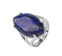 Tesselite Stone Rings - Crystal Rings Natural Stone Rings for Women Men Adjustable Pink Quartz Opal Turquoise Party Personalized Fashion Rings,Lapis Lazuli,One size
