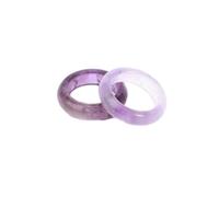 Tesselite Stone Rings -Natural Stone Circle Ring Pink Quartz Rock Crystal Rings for Making DIY Pendant Necklace Jewelry Man Women,amethyst,Bore Size 19mm