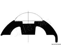 Tessilmare White PVC profile base 50 mm 24 m boat