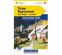 Tessin Nord / Ticino Sopraceneri: Mit Lugano und Lago Maggiore. Wetterfest, matt laminiert und mit free Download: 26 (Hiking maps of Switzerland)