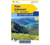 Tessin Sottoceneri 29 k&f (r) wp GPS Lago Maggiore: Lugano - Lago Maggiore. Free Map on Smartphone included (Hiking maps of Switzerland)