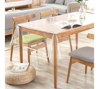 TESSTSY 1 Piece 100 x 180 cm Transparent PVC Table Cloth Protector