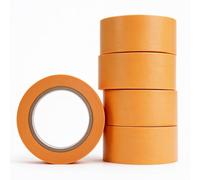 TESSTSY 5 Rolls Masking Tape for Painting Gold Masking Master | 30mm x 62m Frog Tape Masking Tape for Painting Tape Painter Tapes, Indoor Painting, Sharp Lines, Color Separation Crafts