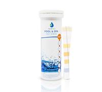 Test All Water - 6 in 1 Hot Tub Strips | Dip Tester for Swimming Pool & Spa Water | pH, Chlorine, Bromine, Alkalinity, Cyanuric Acid & Hardness, 50 Strips