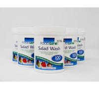 TEST ALL WATER - FoodSaf Salad Wash Tablets | Cleans Salads, Vegetables, Non-Peelable Fruits & Surfaces | Meets HACCP Guidelines | NaDCC 1.7g, 100 Tablets, Case of 6