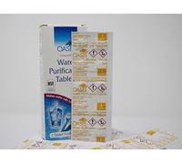 Test All Water - Oasis 50 Water Purification Tablets, Purify in 30 Minutes | Treatment tablets prepare water at the specified Oasis 50 dose, with a 30-minute contact time. WHO 5ppm Emergency Solution.