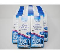 TEST ALL WATER - Oasis Water Purification Tablets | Chlorine Dioxide Formula | Purifies in 30 Minutes | Pack of 24, 50 Tablets Each | Ideal for Emergency & Travel | 7mm Tablets