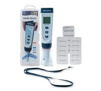 Test All Water SD40 Digital Multiparameter Water Quality Tester | 5-in-1 Testing Kit for pH, TDS, EC, Salt & Temperature Measurement | Ideal for Pools, Spas & Industrial Use | Waterproof & Portable