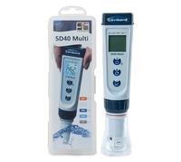 Test All Water SD40 Multiparameter Pocket Water Tester - pH, EC, TDS, Salt & Temperature | IP67 Waterproof Handheld Digital Meter for Domestic Checks, Pools & Industrial Use | 2000 Hrs Battery Life