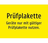 Test Badge - Use Devices Only with Valid Test Badge - Sticker A4: 297 x 210 mm - Without Graphics, Only Text